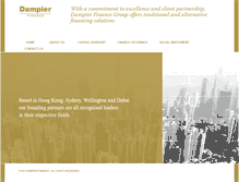 Tablet Screenshot of dampierfinance.com